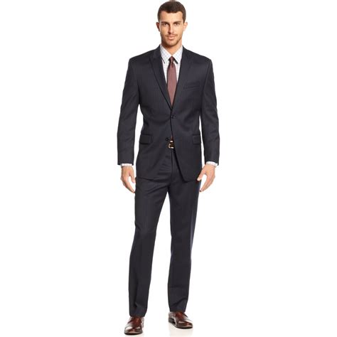 michael kors navy stripe suit|Michael Kors suits for sale.